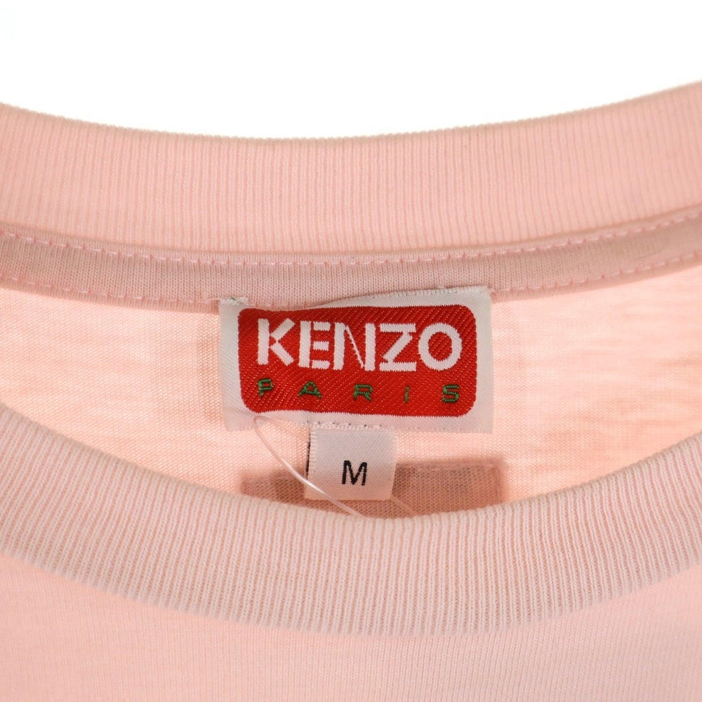 KENZO(ケンゾー) フロントフラワーロゴプリント 半袖Tシャツ ピンク FD52TS0394SO