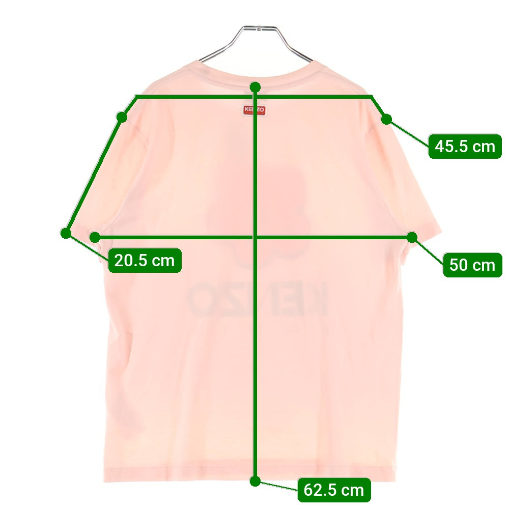 KENZO(ケンゾー) フロントフラワーロゴプリント 半袖Tシャツ ピンク FD52TS0394SO