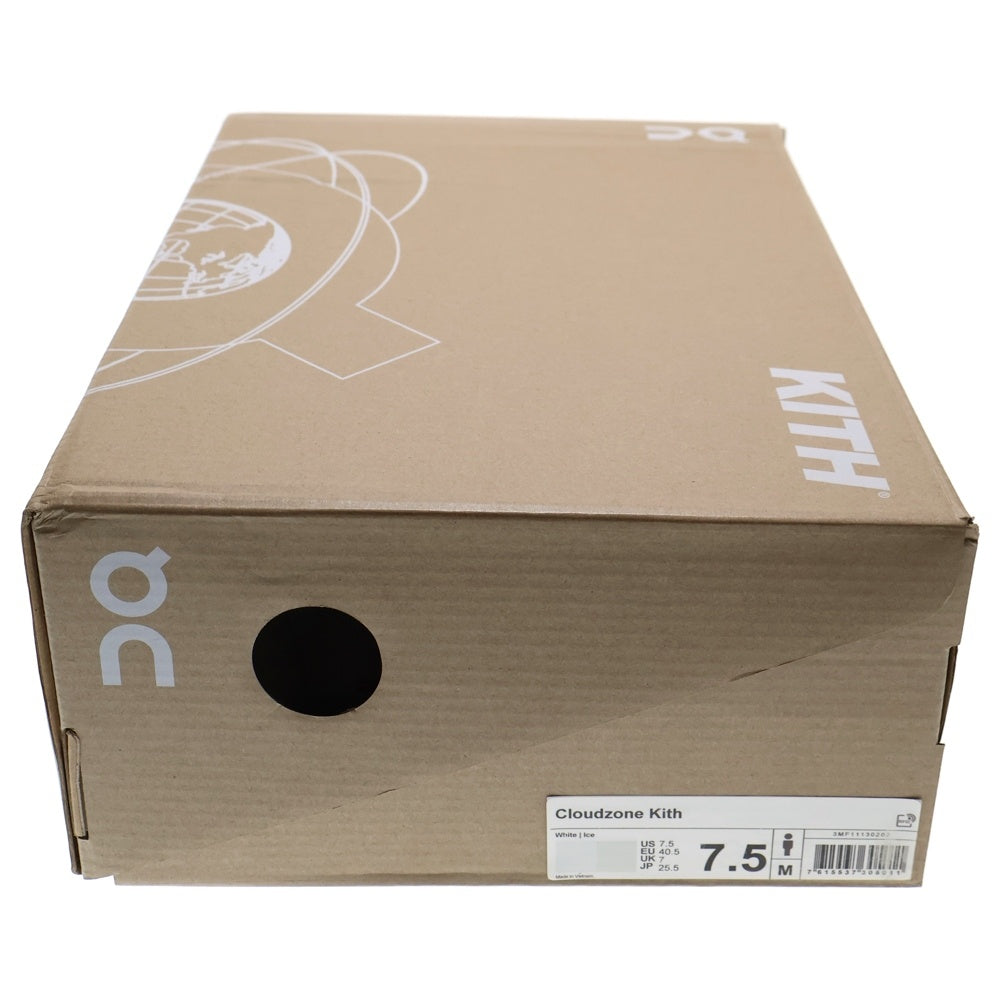 On(オン) ×KITH Cloudzone キス クラウドゾーン ローカットスニーカー ホワイト US6.5/25.5cm 3MF11130202