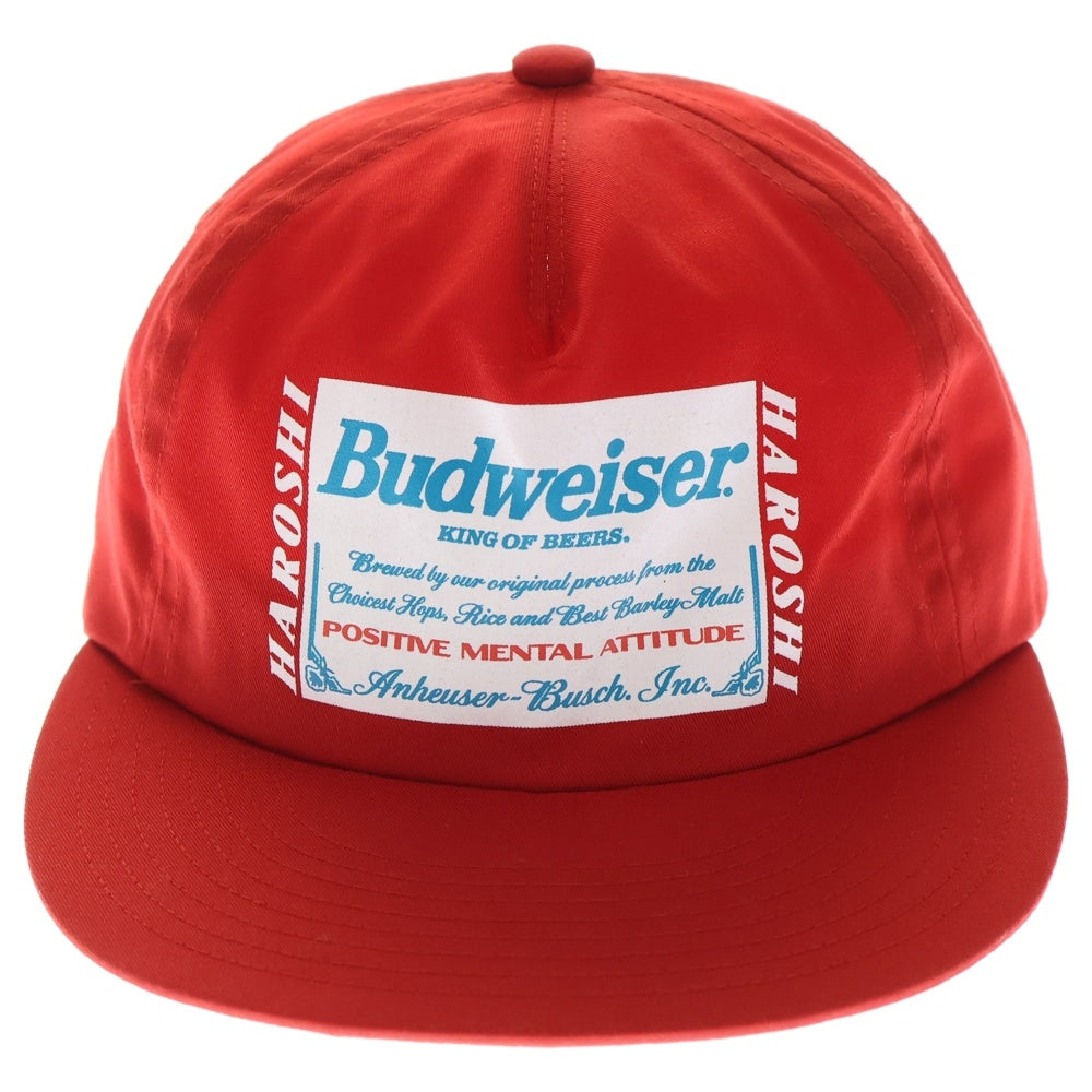 CHALLENGER(チャレンジャー) ×HAROSHI ×Budweiser Cap ハロシ バドワイザー キャップ 帽子 レッド CLGBUD 025-007