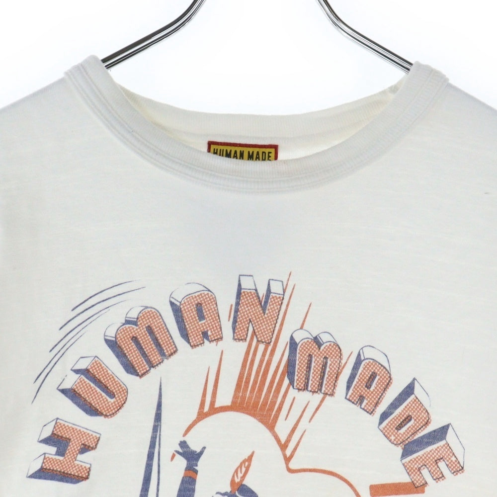 HUMAN MADE(ヒューマンメイド) 25SS GRAPHIC T-SHIRT The Future is in the past 半袖Tシャツ ホワイト