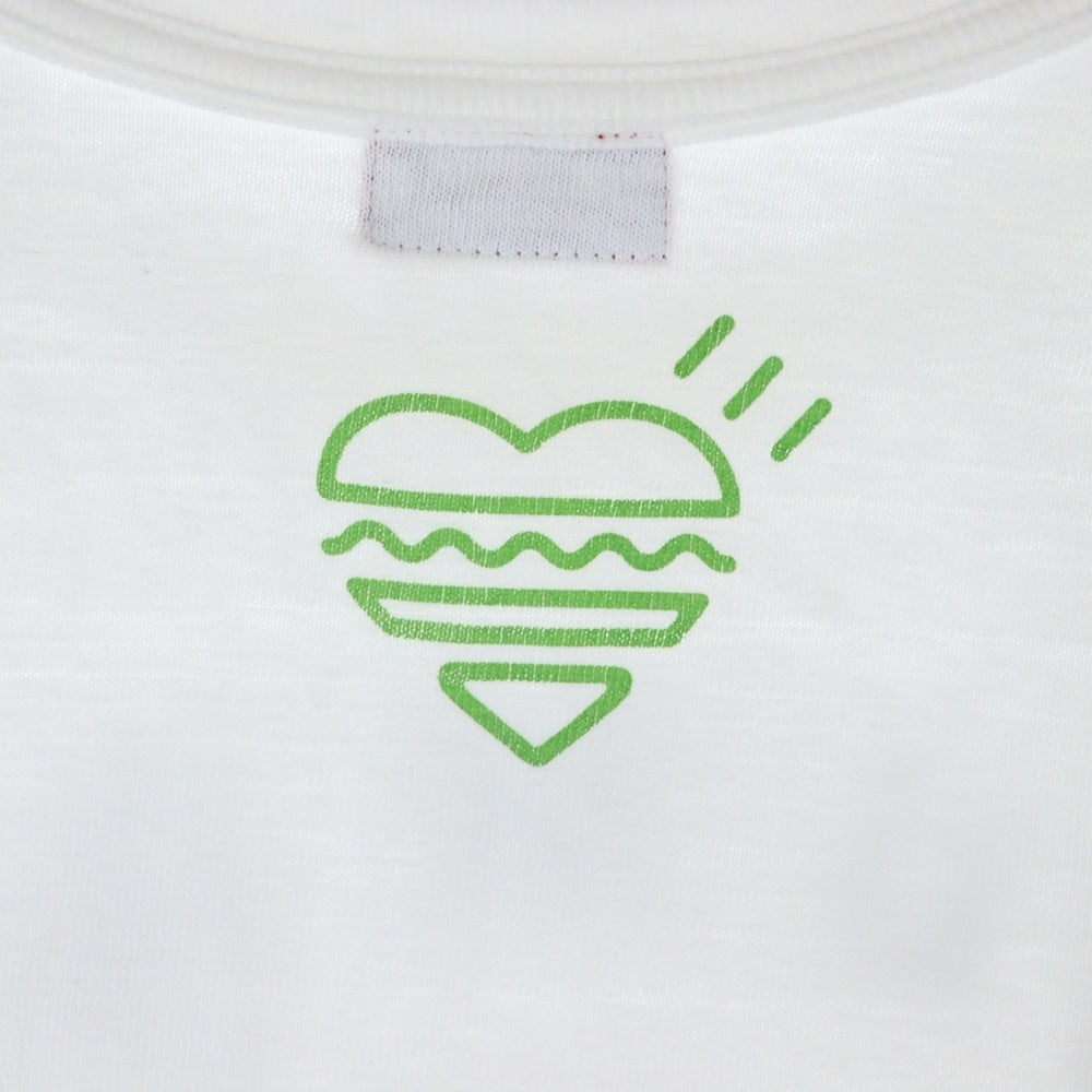 HUMAN MADE(ヒューマンメイド) SHAKE SHACK T-SHIRT シェイクシャック ハンバーガープリント 半袖Tシャツ ホワイト