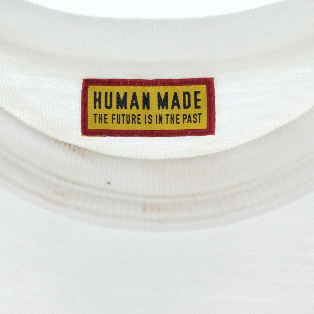 HUMAN MADE(ヒューマンメイド) SHAKE SHACK T-SHIRT シェイクシャック ハンバーガープリント 半袖Tシャツ ホワイト