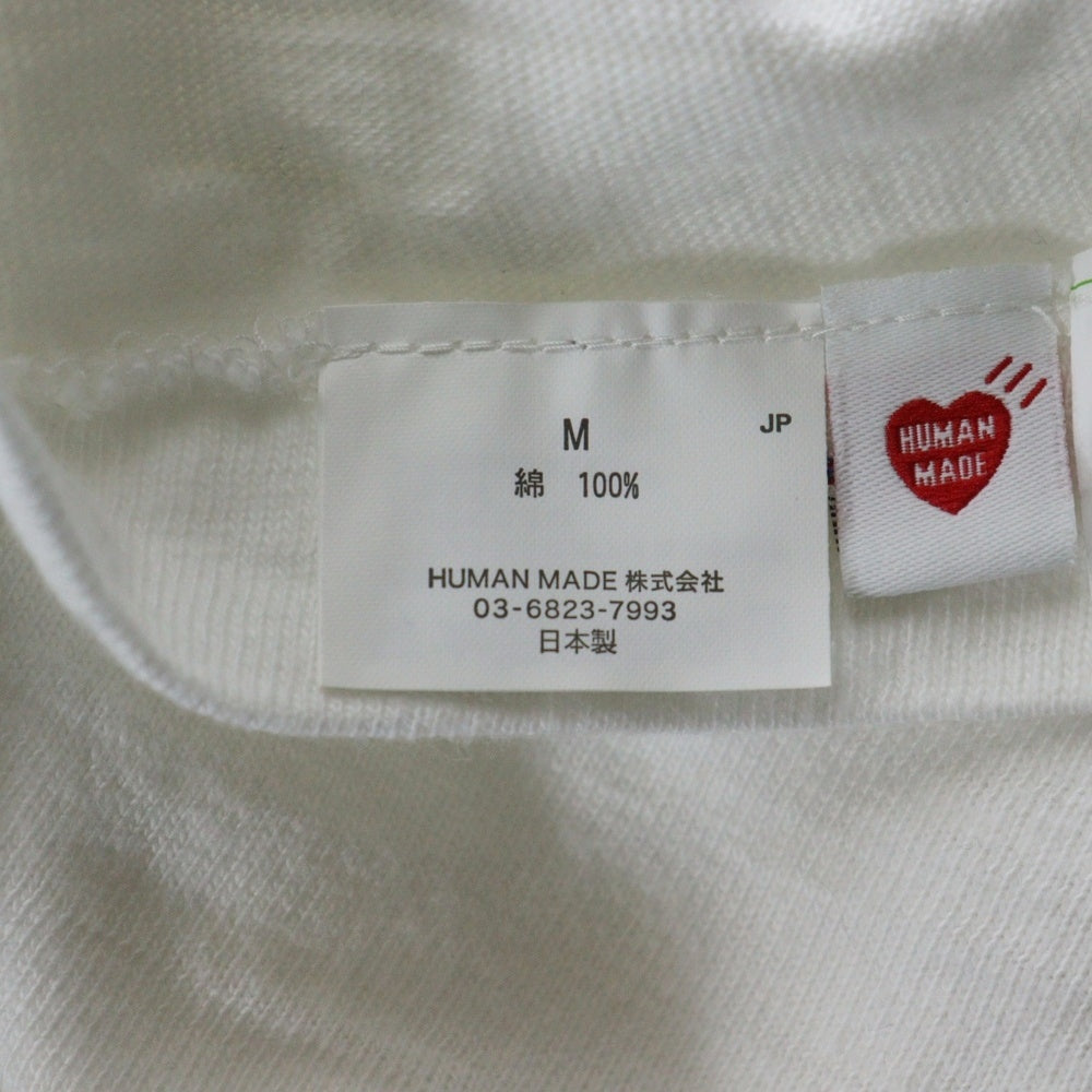 HUMAN MADE(ヒューマンメイド) SHAKE SHACK T-SHIRT シェイクシャック ハンバーガープリント 半袖Tシャツ ホワイト