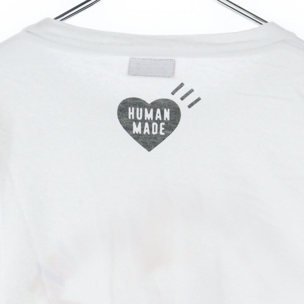 HUMAN MADE(ヒューマンメイド) 25SS GRAPHIC L/S T-SHIRT The Future is in the past 長袖Tシャツ ロンT ホワイト