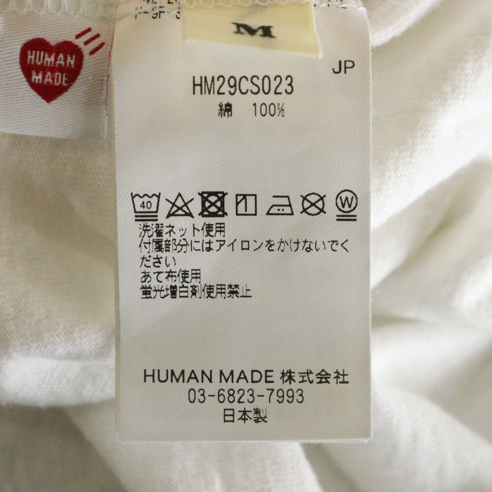 HUMAN MADE(ヒューマンメイド) 25SS GRAPHIC L/S T-SHIRT The Future is in the past 長袖Tシャツ ロンT ホワイト