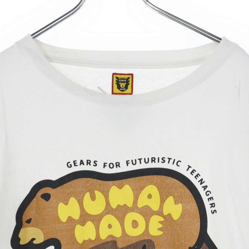 HUMAN MADE(ヒューマンメイド) GRAPHIC L/S T-SHIRT Bear ベアープリント 長袖Tシャツ ロンT ホワイト