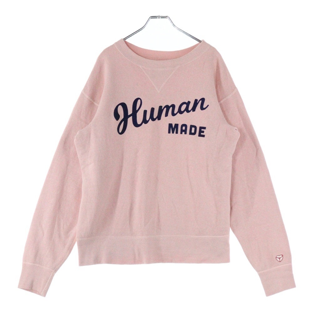 HUMAN MADE(ヒューマンメイド) TSURIAMI SWEATSHIRT クルーネックスウェットトレーナー ピンク