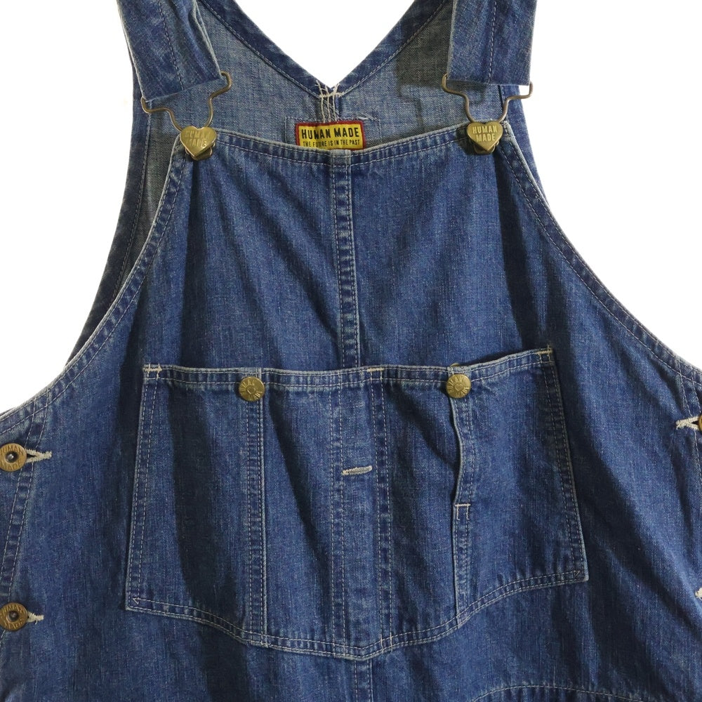 HUMAN MADE(ヒューマンメイド) DENIM OVERALLS デニムオーバーオール つなぎ インディゴ