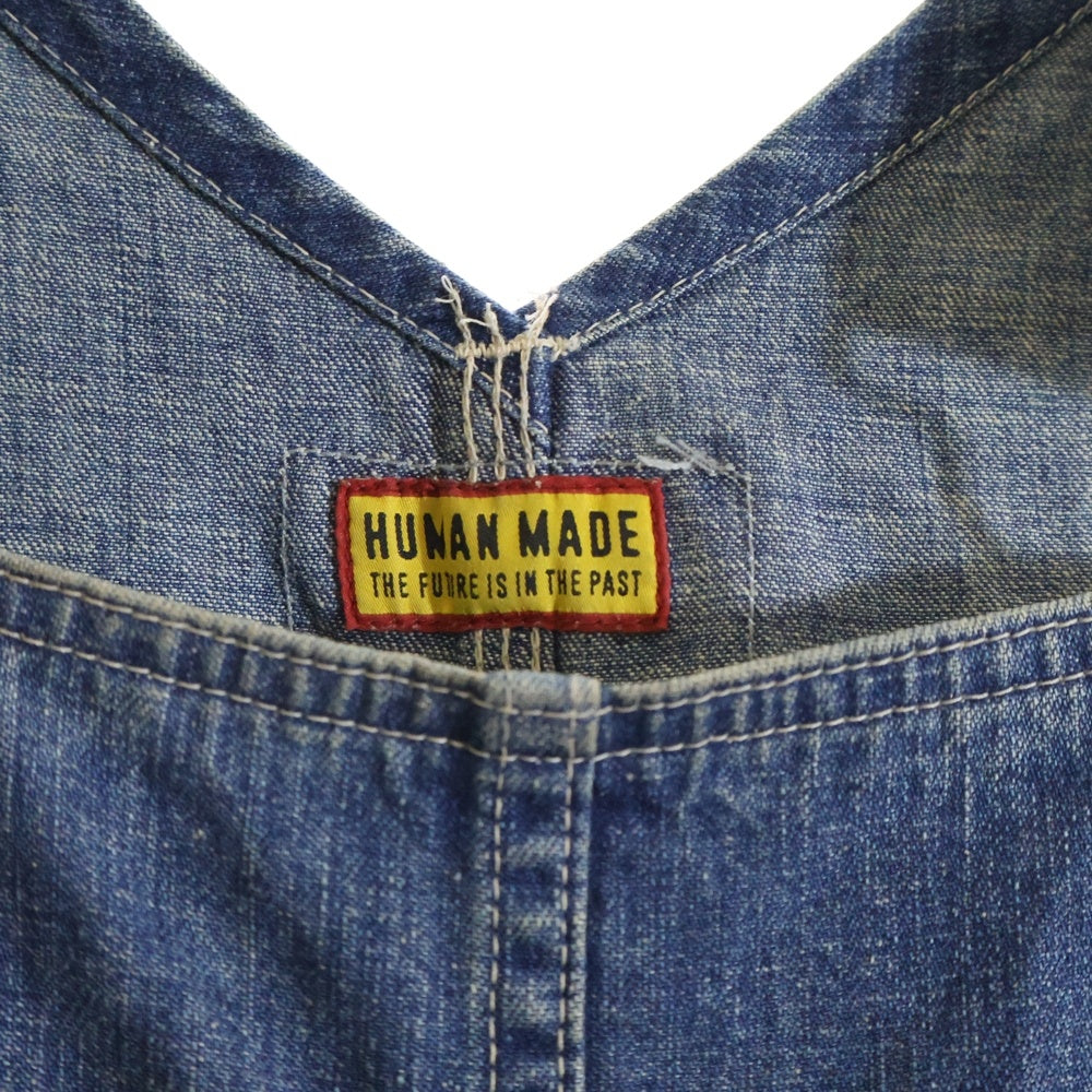 HUMAN MADE(ヒューマンメイド) DENIM OVERALLS デニムオーバーオール つなぎ インディゴ