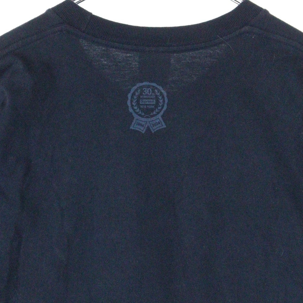 SUPREME(シュプリーム) 24AW 30th Anniversary Tee 30周年記念 アニバーサリー 半袖Tシャツ ネイビー