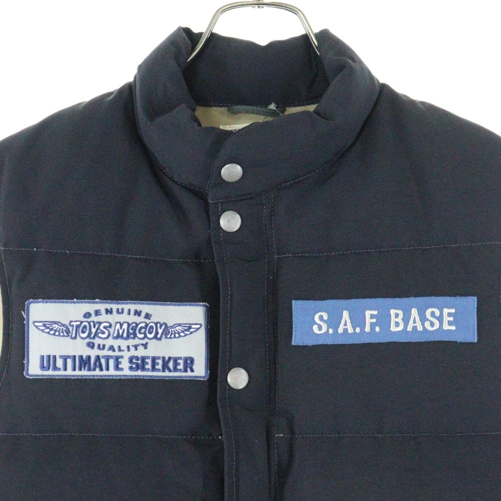 TOYS McCOY(トイズマッコイ) S.A.F.BASE STORE EXCLUSIVE DOWN VEST ダウンベスト ネイビー