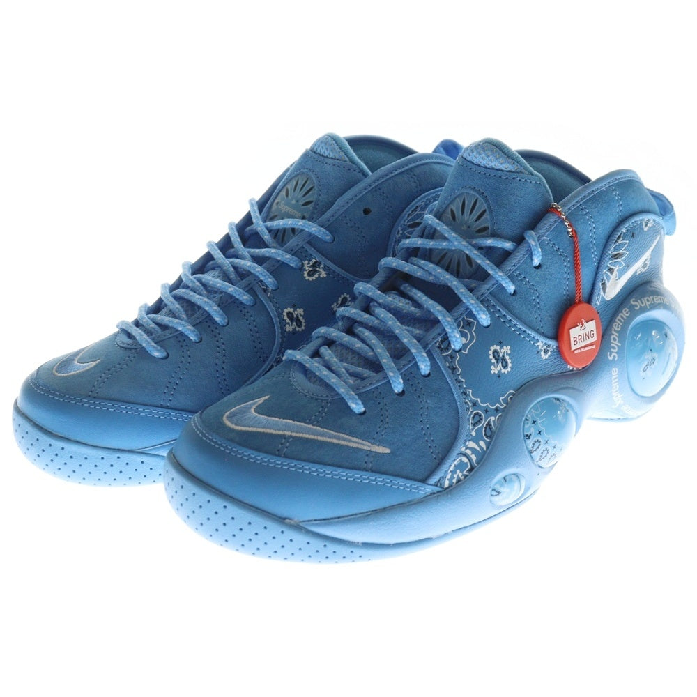 NIKE(ナイキ) 22SS ×SUPREME AIR ZOOM FLIGHT 95 シュプリーム エアズーム フライト ユニバーシティブルー ペイズリー ローカットスニーカー ブルー US9/27cm DJ8604-400