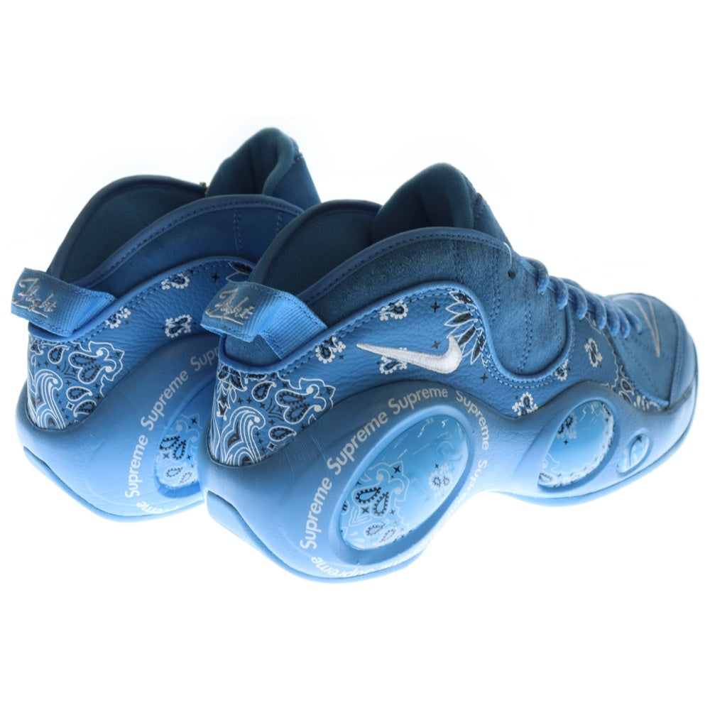 NIKE(ナイキ) 22SS ×SUPREME AIR ZOOM FLIGHT 95 シュプリーム エアズーム フライト ユニバーシティブルー ペイズリー ローカットスニーカー ブルー US9/27cm DJ8604-400