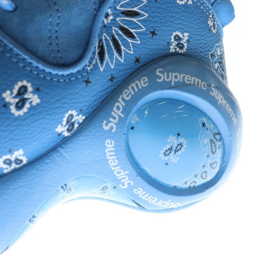 NIKE(ナイキ) 22SS ×SUPREME AIR ZOOM FLIGHT 95 シュプリーム エアズーム フライト ユニバーシティブルー ペイズリー ローカットスニーカー ブルー US9/27cm DJ8604-400