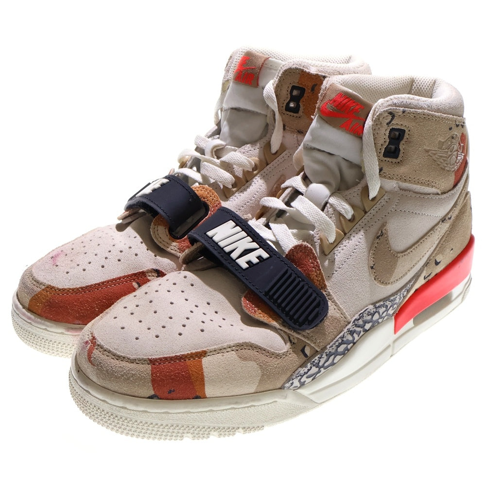 NIKE(ナイキ) AIR JORDAN LEGACY 312 DESERT CAMO エアジョーダン レガシー セイル デザートカモ ハイカットスニーカー ホワイト/ベージュ US9.5/27.5cm AV3922-126