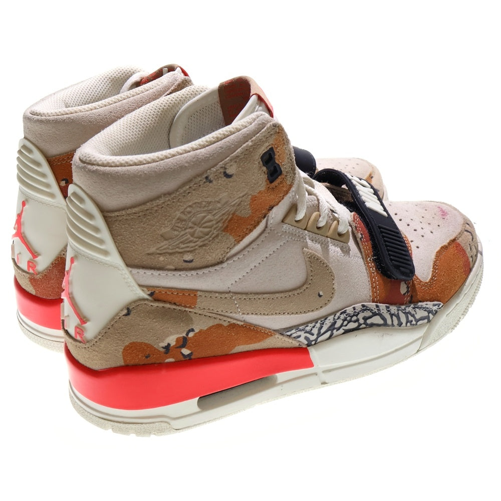 NIKE(ナイキ) AIR JORDAN LEGACY 312 DESERT CAMO エアジョーダン レガシー セイル デザートカモ ハイカットスニーカー ホワイト/ベージュ US9.5/27.5cm AV3922-126