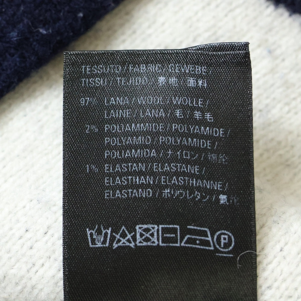 BALENCIAGA(バレンシアガ) All Over Logo Knit Sweater 総柄 クルーネックニットセーター ネイビー 623283 T1567