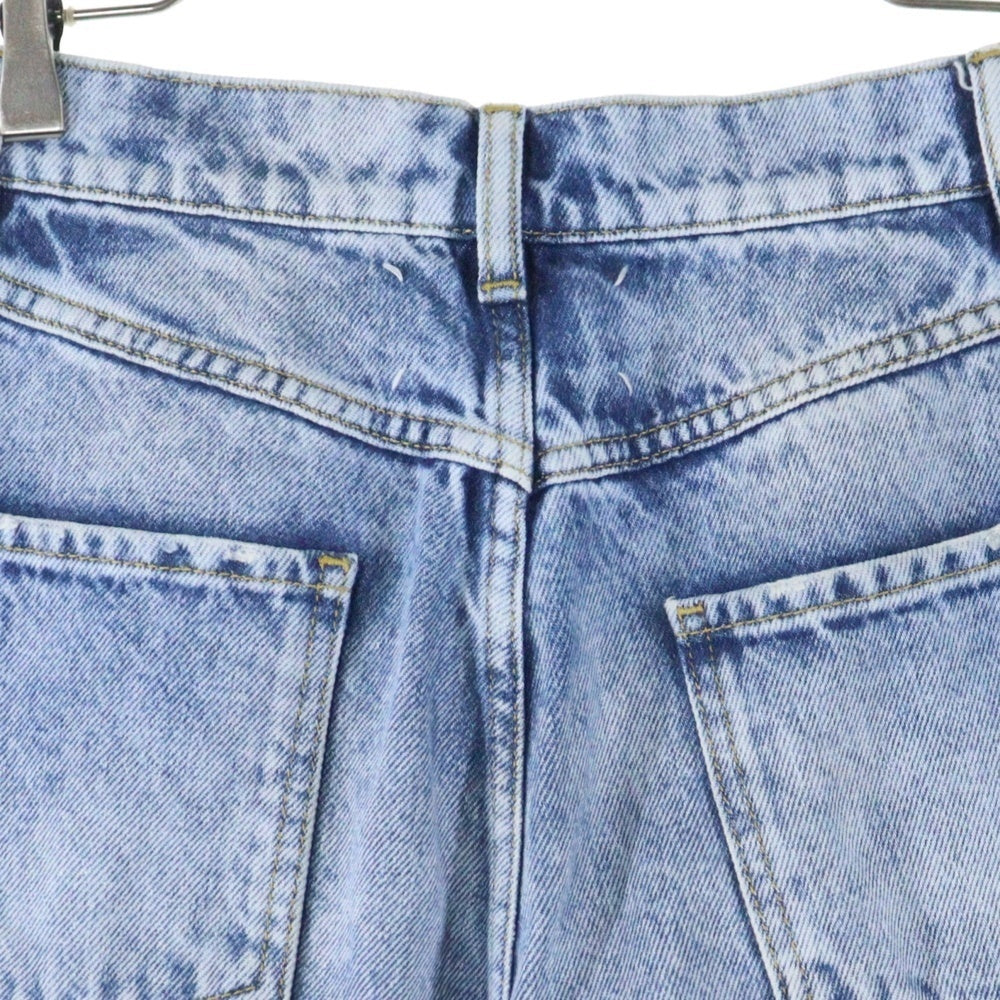 Maison Margiela 1(メゾンマルジェラ) 22AW PANTS 5 POCKETS INDIGO カットアウト 5ポケット ジップフライ ワイドデニムパンツ インディゴ レディース S51LA0051 S30513