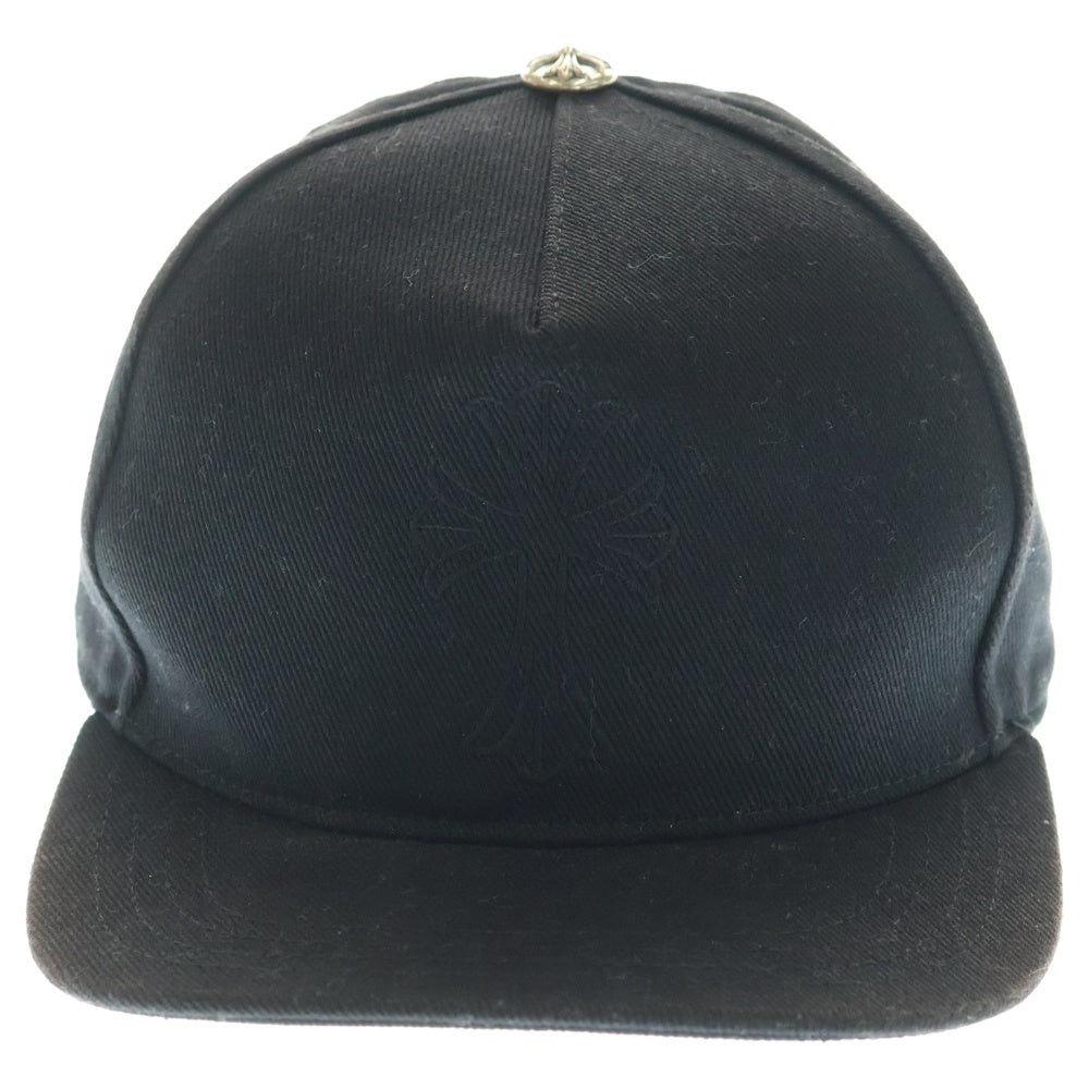 CHROME HEARTS(クロムハーツ) TRUCKER CAP デニムトラッカー CHクロス刺繍キャップ 帽子 ブラック