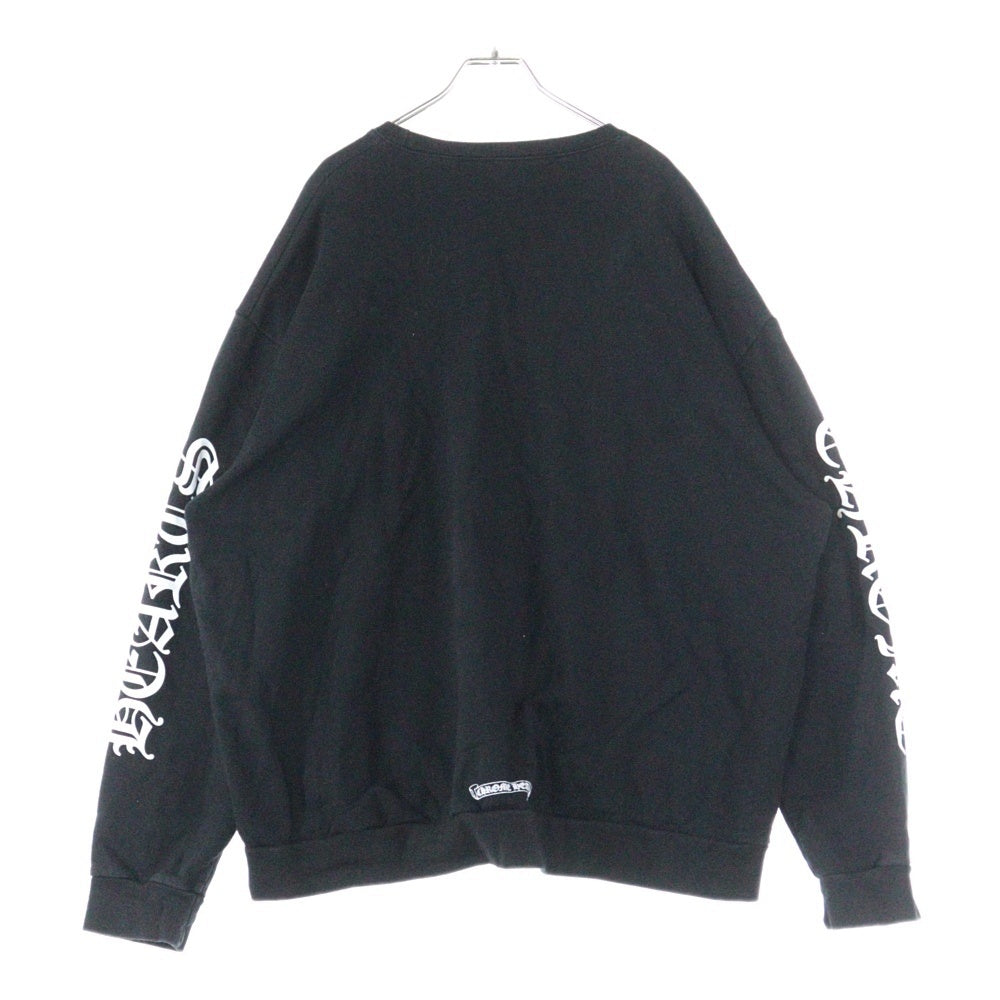 CHROME HEARTS(クロムハーツ) SWTSHRT PLVR ネックロゴ クルーネックスウェットトレーナー ブラック