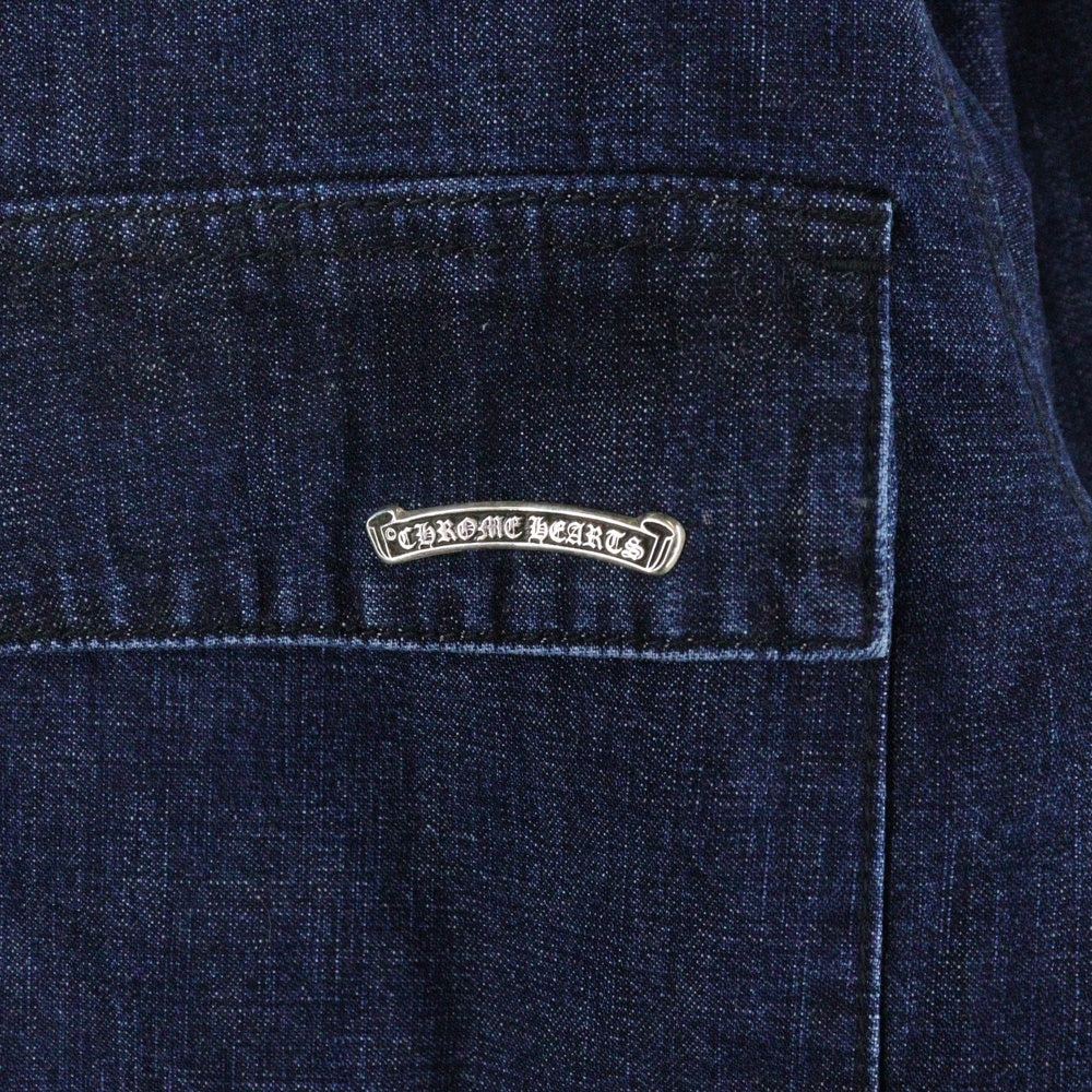 CHROME HEARTS(クロムハーツ) WORKN GRADE WSH DNM 裏地キルティング アームロゴ デニムジャケット インディゴ