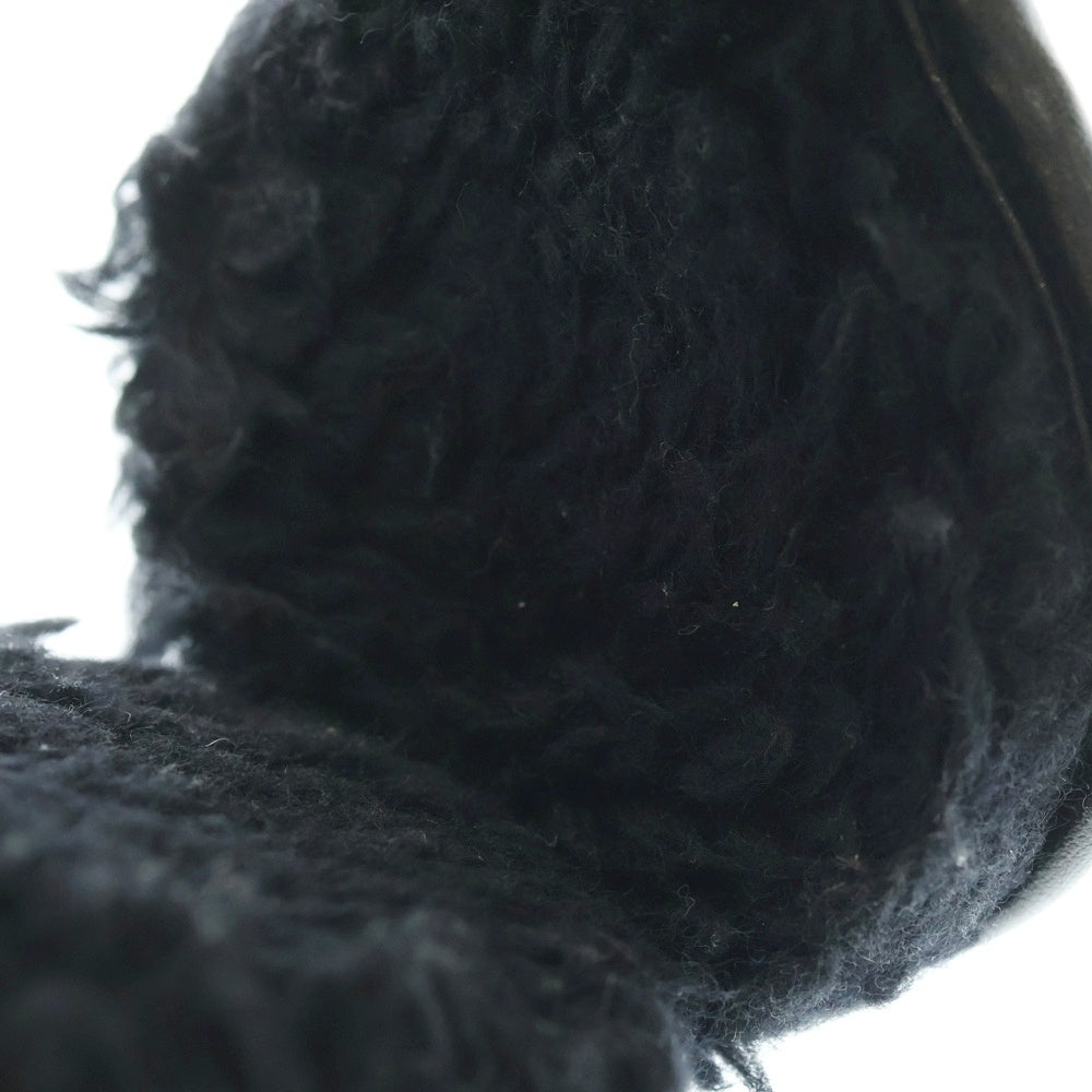 KAPITAL(キャピタル) レザースタッズイヤーマフ ブラック