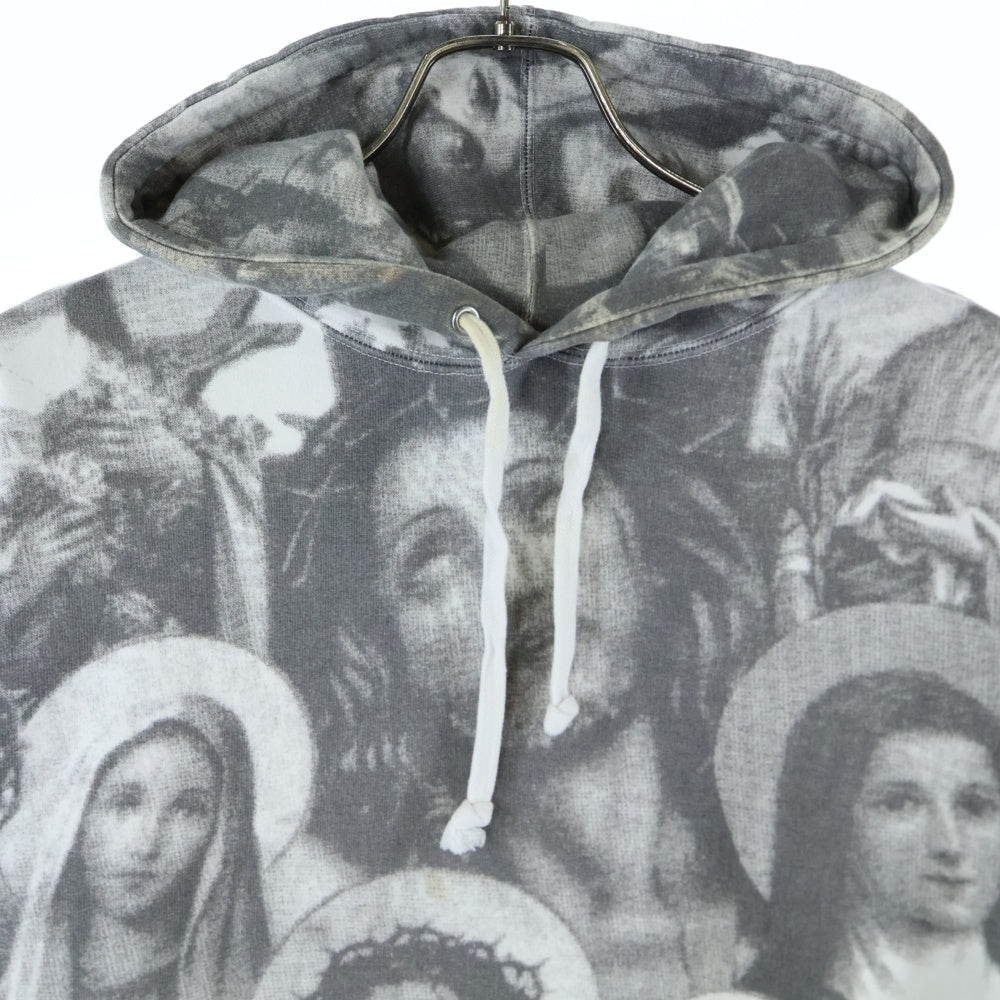 SUPREME(シュプリーム) 18AW Jesus and Mary Hooded Sweatshirt 総柄 ジーザスアンドマリア プルオーバースウェットパーカー フーディ ホワイト