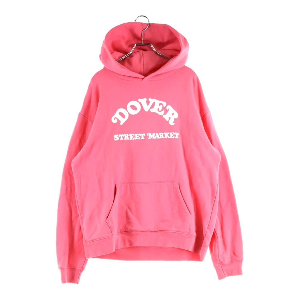 VERDY(ベルディ) 21AW ×DOVER STREET MARKET LA ドーバーストリートマーケットロサンゼルス ロゴプリント プルオーバースウェットパーカー ピンク