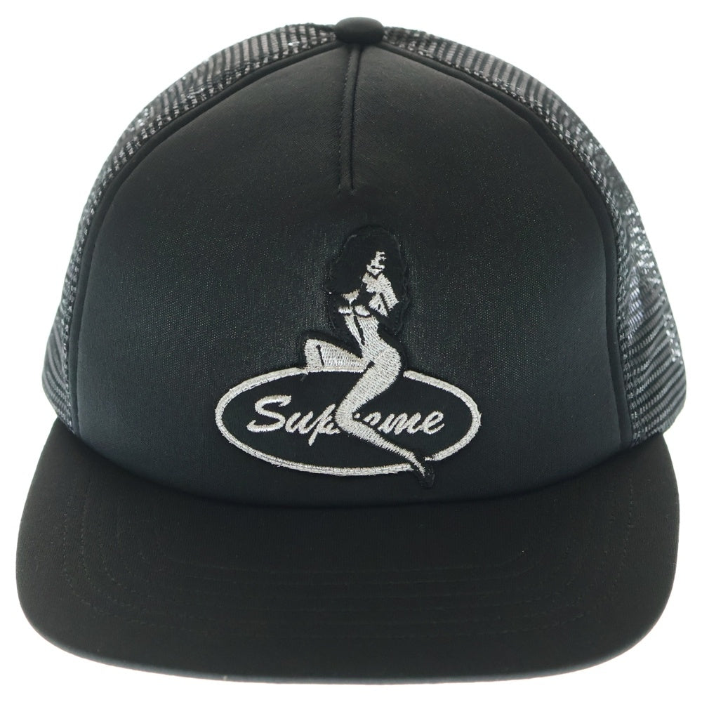 SUPREME(シュプリーム) 25AW Pinup Mesh Back 5-Panel ピンアップ 5パネルメッシュキャップ 帽子 ブラック