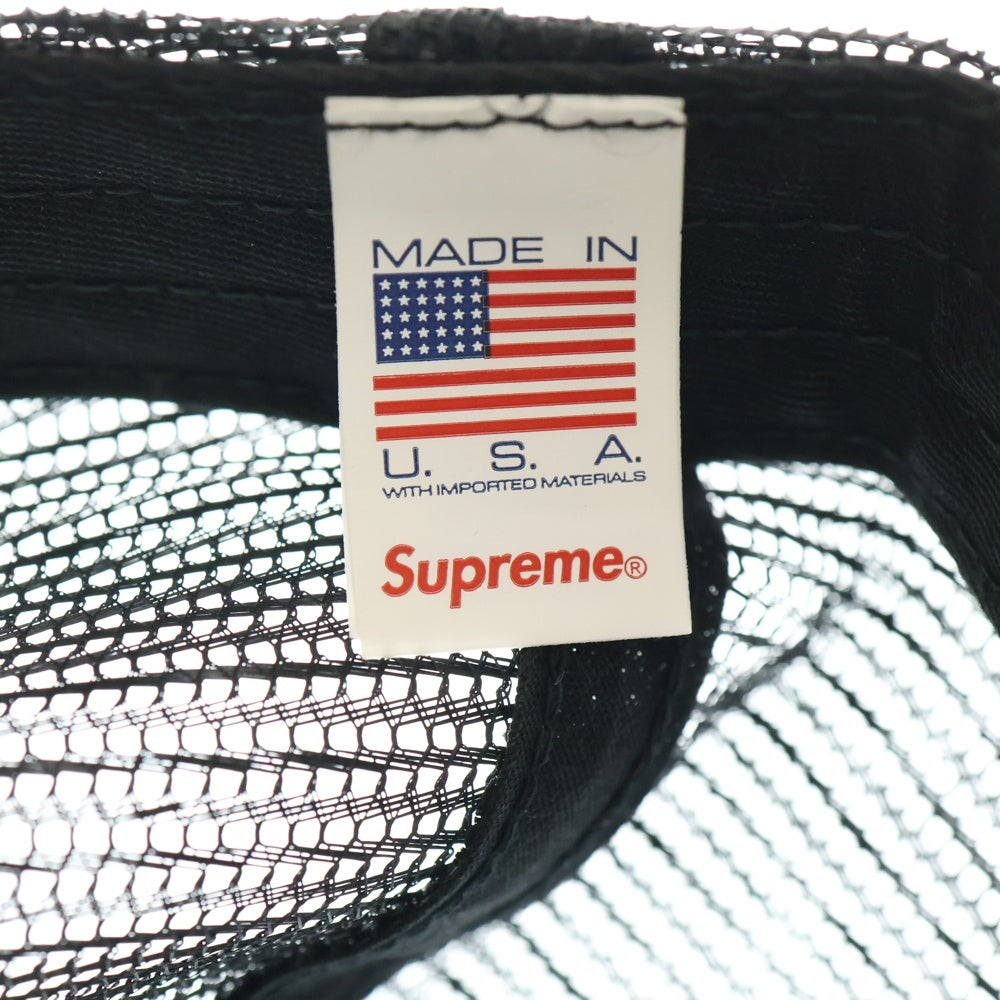 SUPREME(シュプリーム) 25AW Pinup Mesh Back 5-Panel ピンアップ 5パネルメッシュキャップ 帽子 ブラック