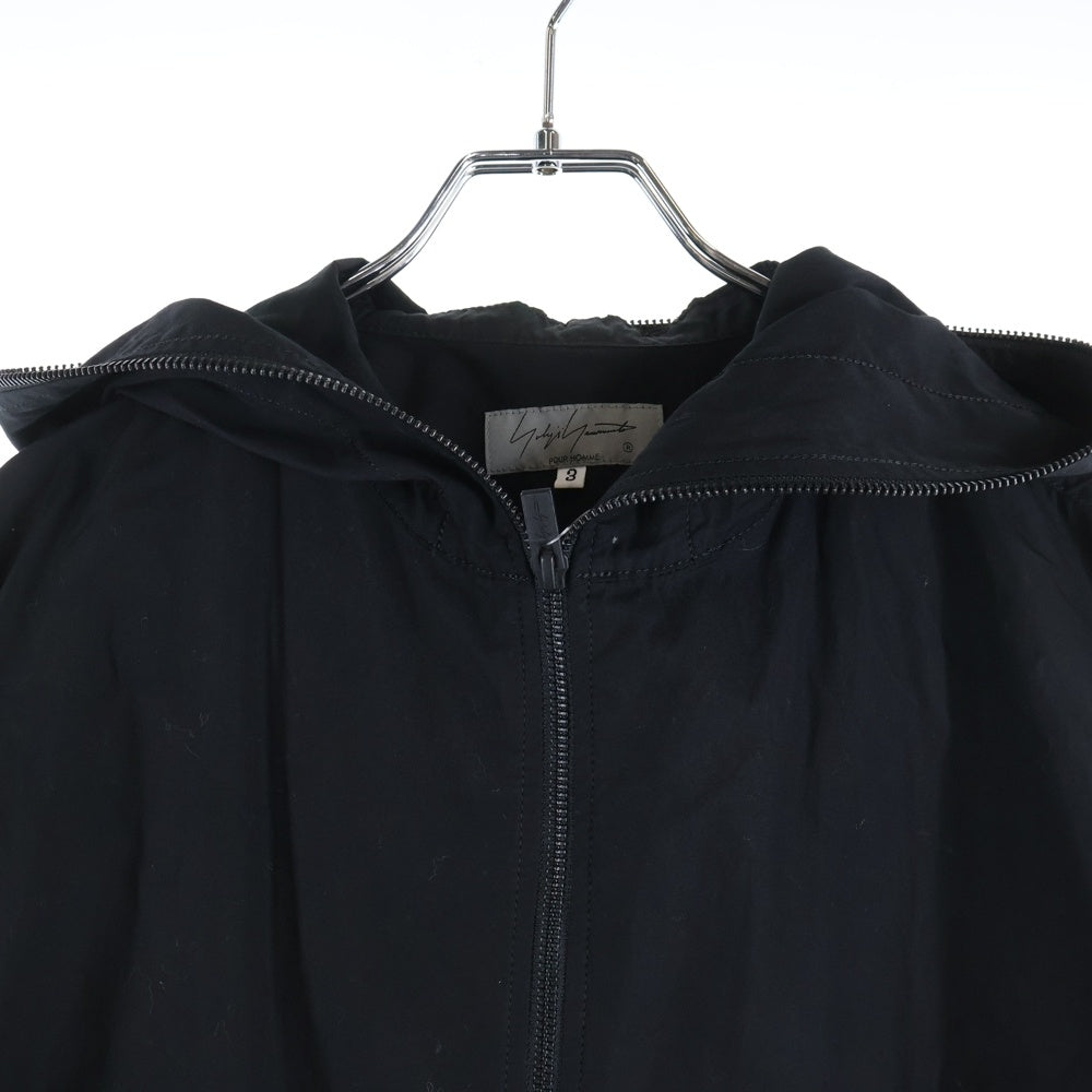 Yohji Yamamoto(ヨウジヤマモト) ×内田すずめコラボ 拒食と自爆 ジップアップパーカー フーディ ブラック HD-B64-501