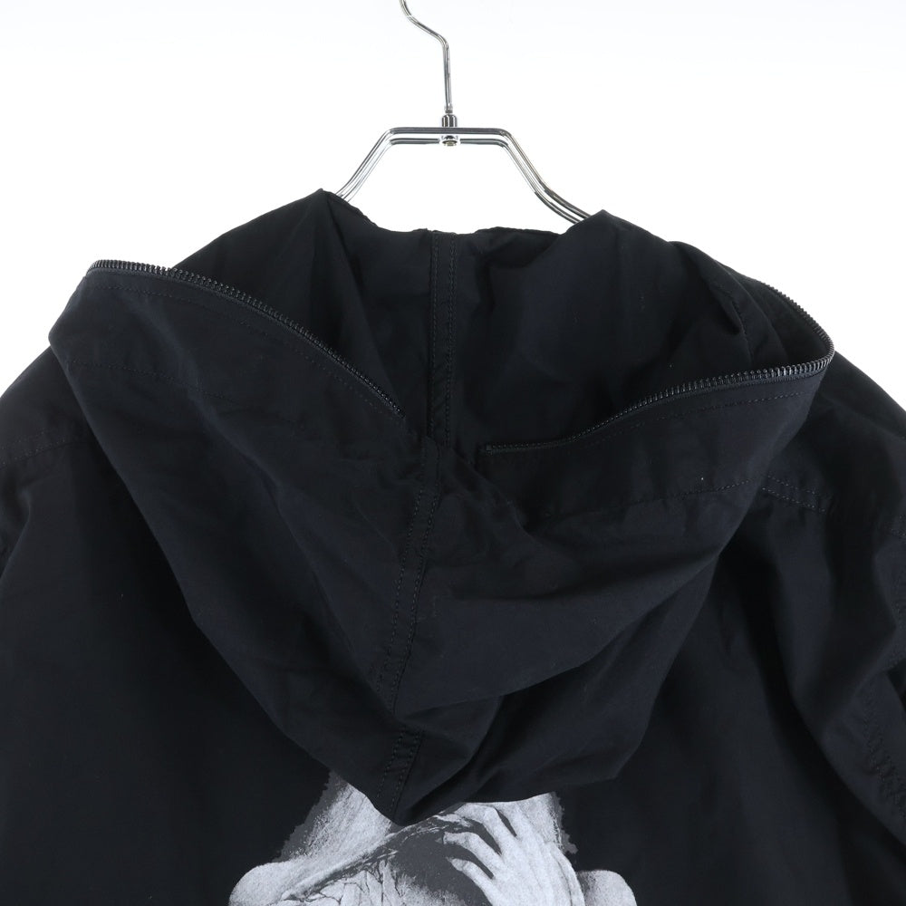 Yohji Yamamoto(ヨウジヤマモト) ×内田すずめコラボ 拒食と自爆 ジップアップパーカー フーディ ブラック HD-B64-501