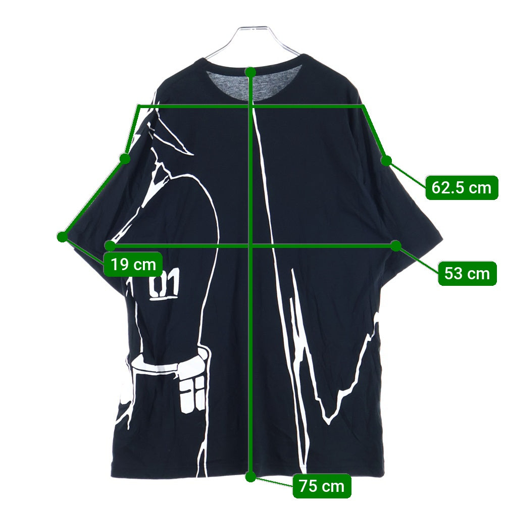 Ground Y(グラウンドワイ) ×初音ミク プリント半袖Tシャツ ブラック GN-T09-046