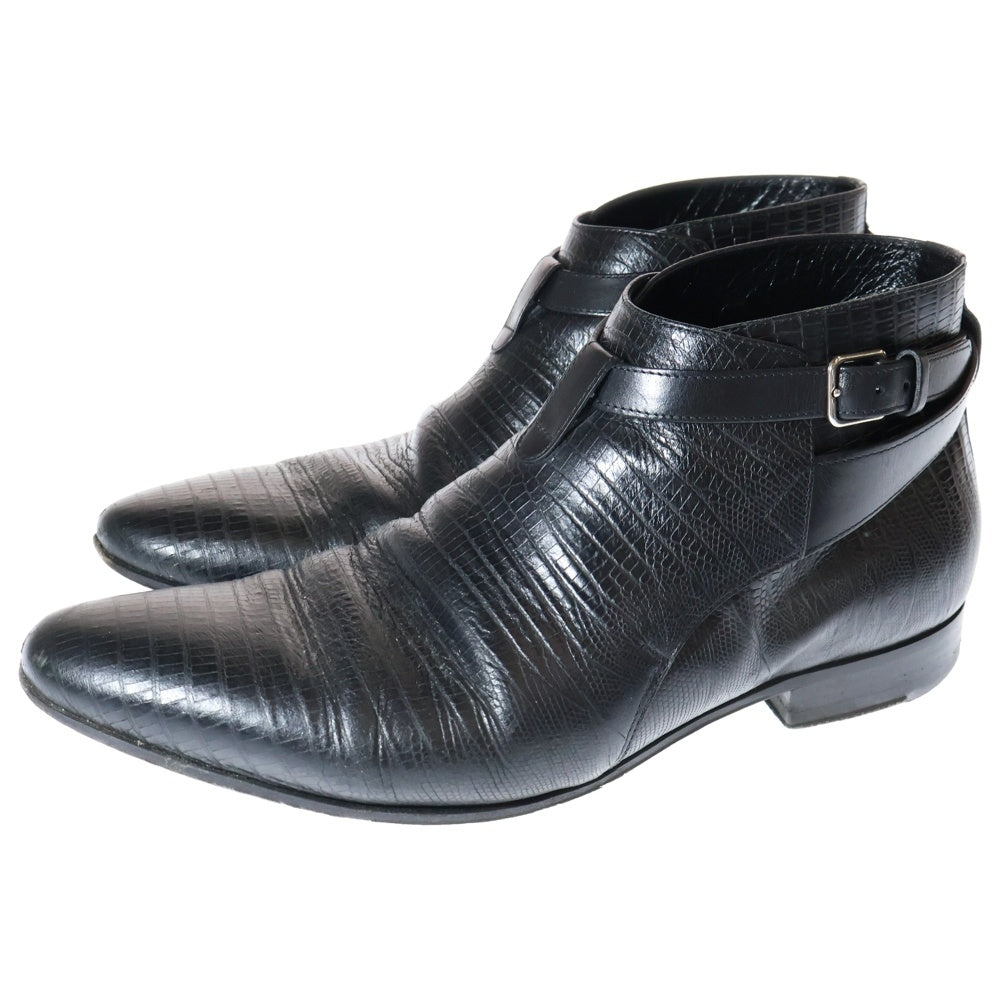 SAINT LAURENT PARIS(サンローランパリ) レザージョッパーブーツ ショートブーツ ブラック