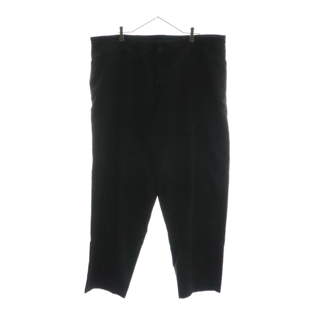 Yohji Yamamoto(ヨウジヤマモト) 20AW GABARDINE THICK PANTS ギャバジンオーバーサイズ ワイドスラックスパンツ ブラック HR-P19-100