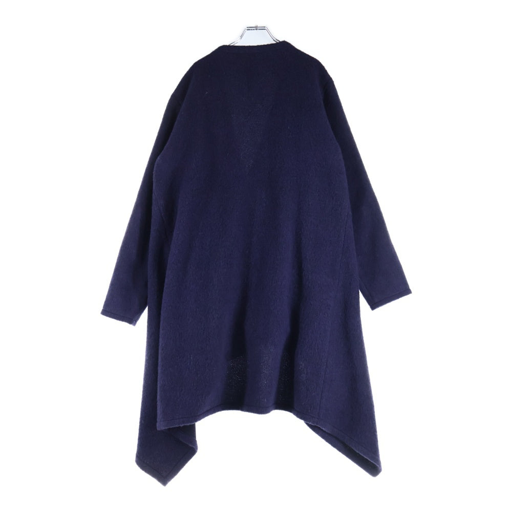 Ground Y(グラウンドワイ) BEAVER DRAPING CARDIGAN オーバーサイズ ロングウールカーディガン パープル GJ-D02-106