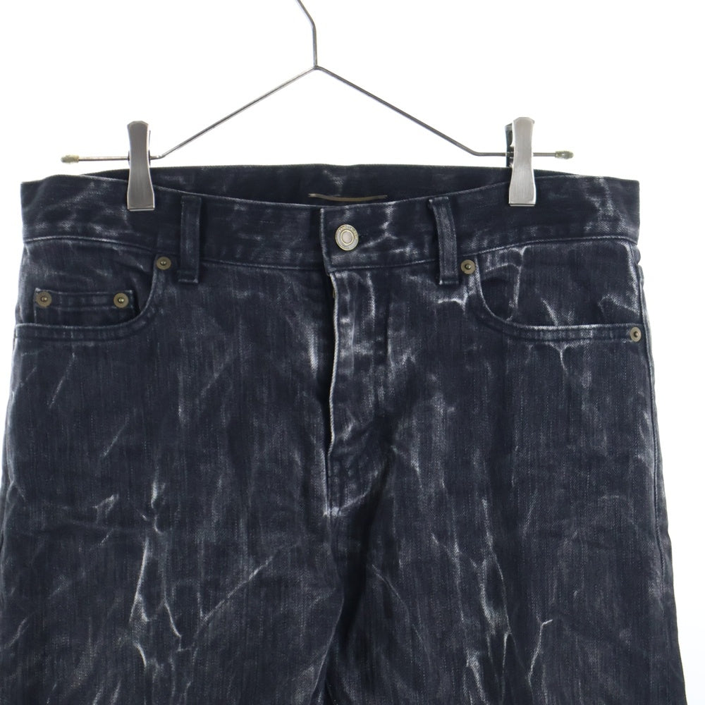 SAINT LAURENT PARIS(サンローランパリ) ウォッシュ加工 デニムパンツ ジーンズ ブラック 407706 Y834L
