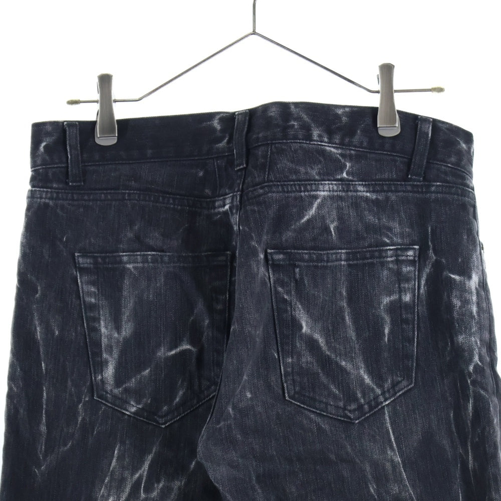 SAINT LAURENT PARIS(サンローランパリ) ウォッシュ加工 デニムパンツ ジーンズ ブラック 407706 Y834L