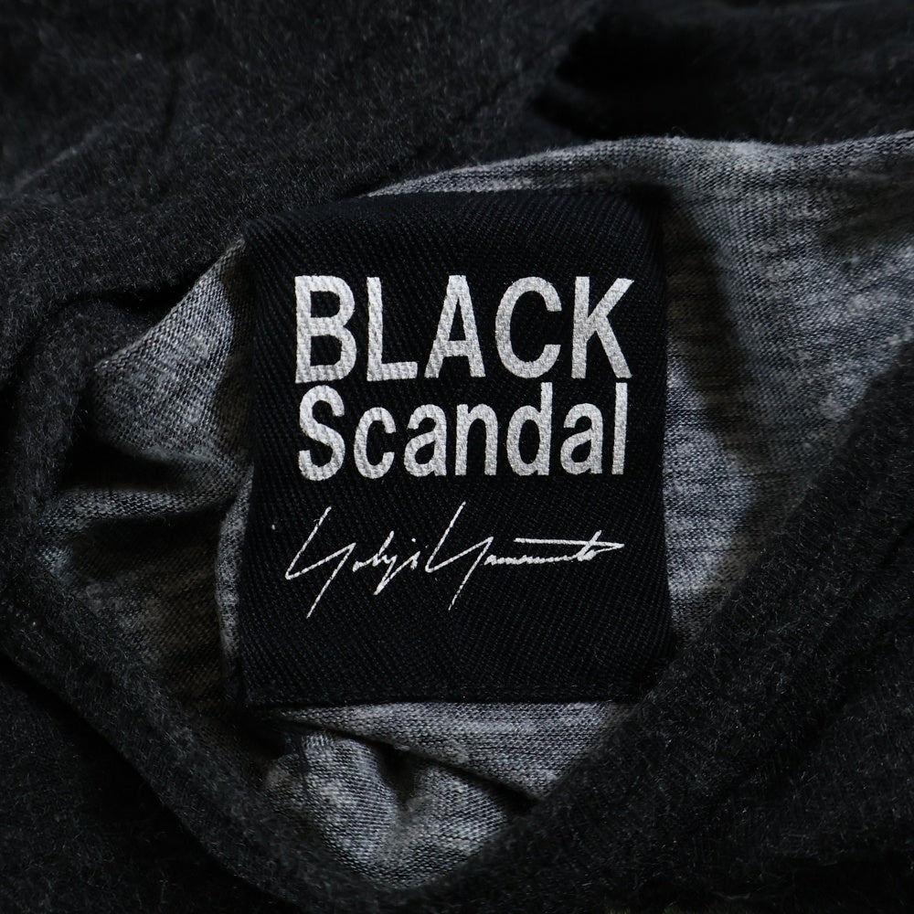 BLACK Scandal Yohji Yamamoto(ブラックスキャンダルヨウジヤマモト) 19SS 色女 フロント プリント オーバーサイズ半袖Tシャツ マルチ HH-T39-272