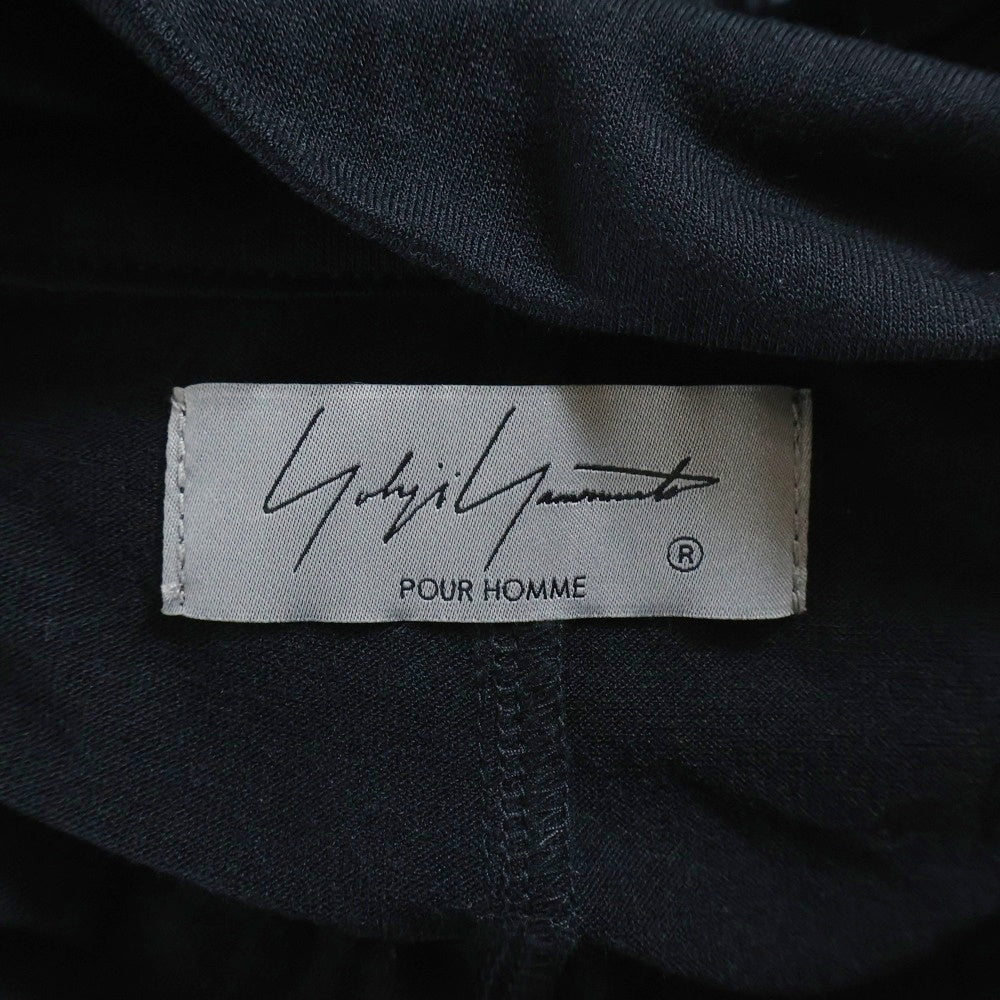 Yohji Yamamoto(ヨウジヤマモト) 21SS 21SS シワ加工天竺ロングシャツジャケット ブラック HD-T11-270