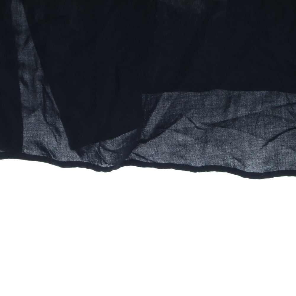 BLACK Scandal Yohji Yamamoto(ブラックスキャンダルヨウジヤマモト) フロントプリント レーヨン長袖シャツ ブラック HR-B60-881