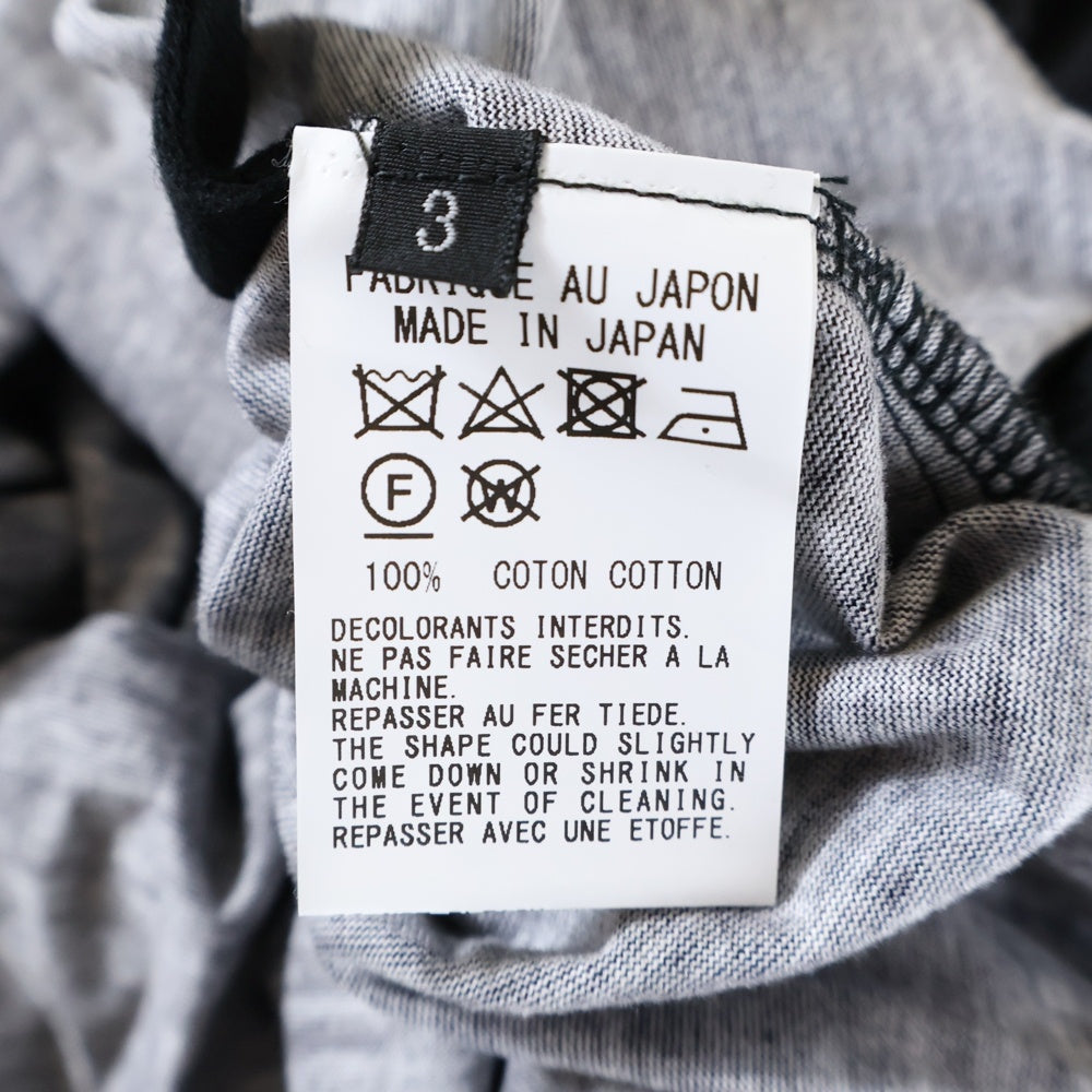 Ground Y(グラウンドワイ) 23SSドルマンスリーブバラ-百花繚乱 半袖プリントTシャツ ブラック GI-T13-024