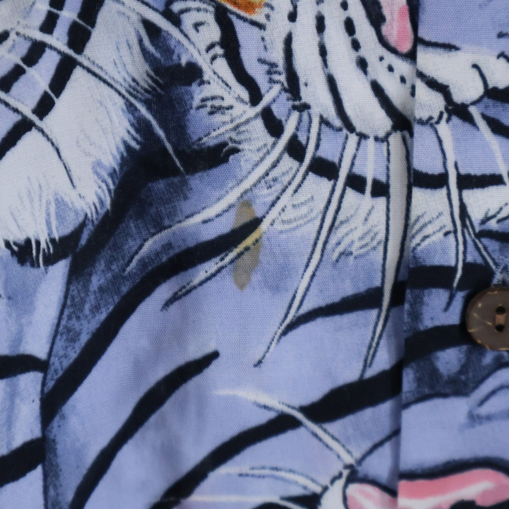 WACKO MARIA(ワコマリア) ×TIM LEHI HAWAIIAN SHIRT TIMLEHI-WM-HI25 ティムリーハイ 長袖ハワイアンシャツ アロハシャツ ブルー