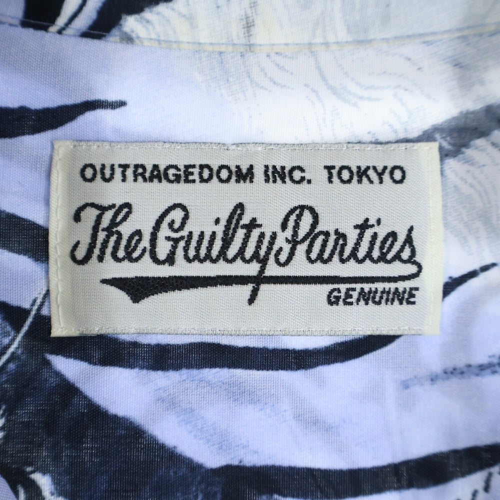 WACKO MARIA(ワコマリア) ×TIM LEHI HAWAIIAN SHIRT TIMLEHI-WM-HI25 ティムリーハイ 長袖ハワイアンシャツ アロハシャツ ブルー