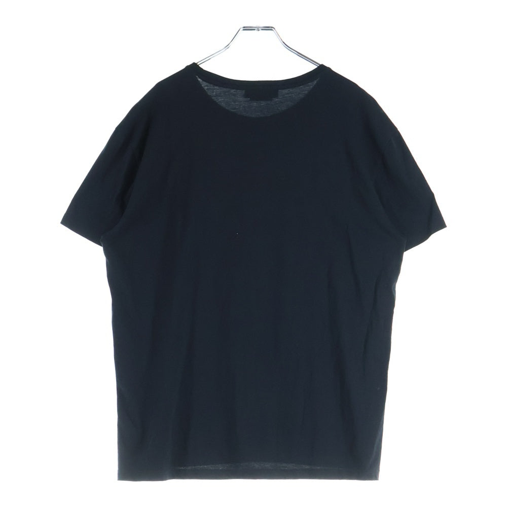 Alexander McQueen(アレキサンダーマックイーン) フロントプリント ドッキング半袖Tシャツ ブラック 520308 QLZ1A