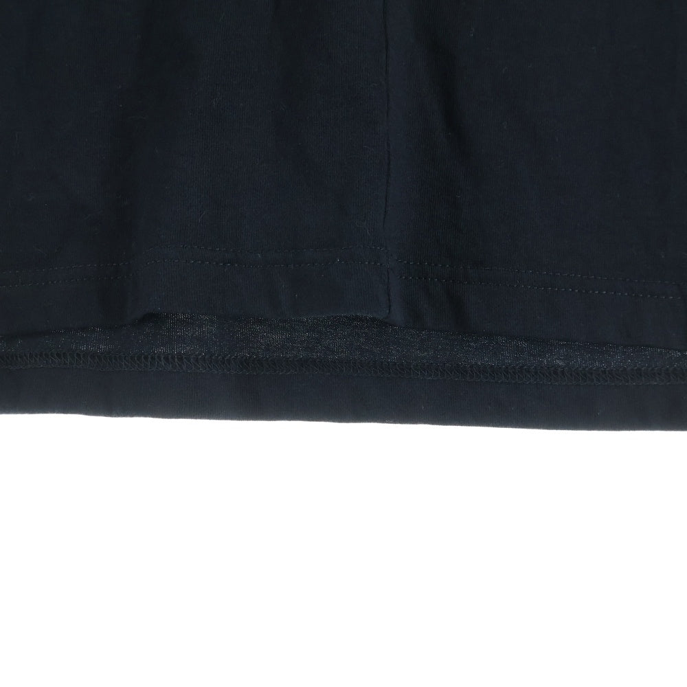 Alexander McQueen(アレキサンダーマックイーン) フロントプリント ドッキング半袖Tシャツ ブラック 520308 QLZ1A