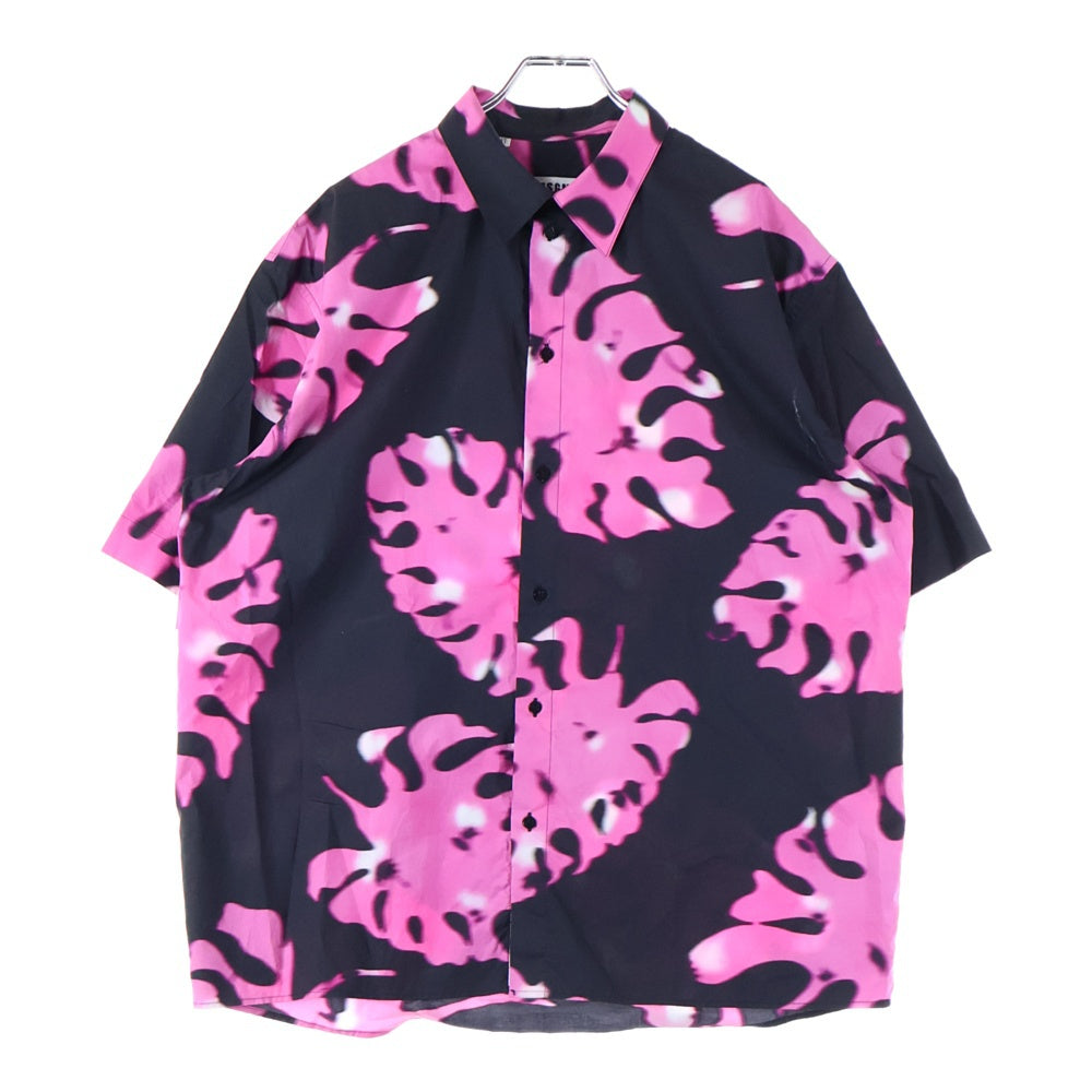 MSGM(エムエスジーエム) 総柄フラワーデザイン 半袖シャツ ブラック 3040ME20 217011-12