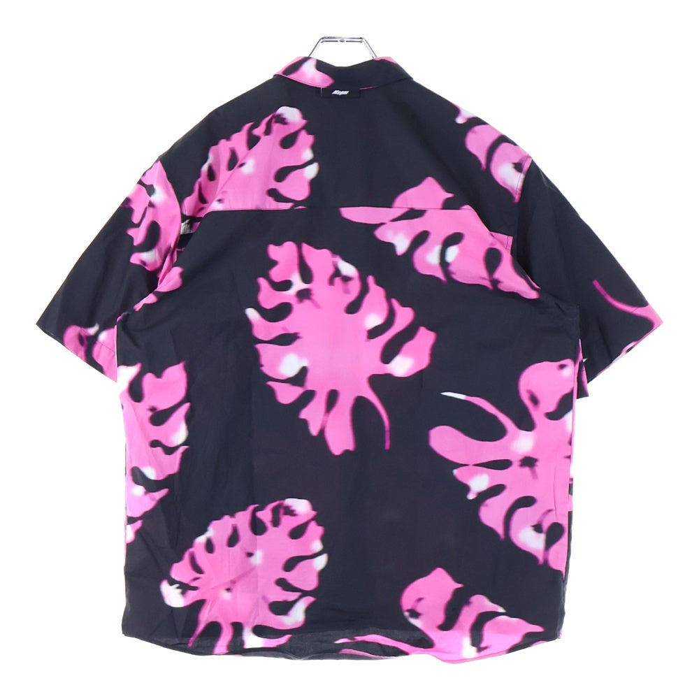 MSGM(エムエスジーエム) 総柄フラワーデザイン 半袖シャツ ブラック 3040ME20 217011-12