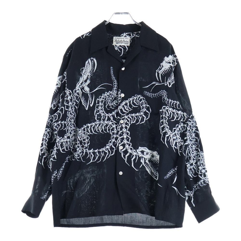 WACKO MARIA(ワコマリア) 20AW HAWAIIAN SHIRT ハワイアン長袖シャツ ブラック
